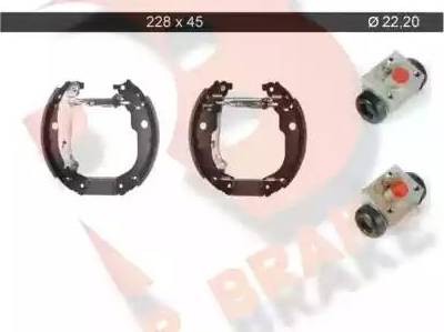 R Brake 79RBKT0022 - Bremžu loku komplekts ps1.lv