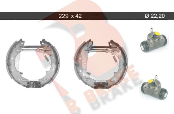 R Brake 79RBKT0074 - Bremžu loku komplekts ps1.lv