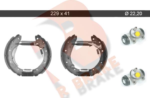 R Brake 79RBKT0072 - Bremžu loku komplekts ps1.lv