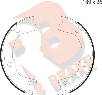 R Brake 79RBPB4049 - Bremžu loku kompl., Stāvbremze ps1.lv