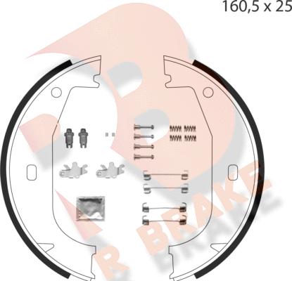 R Brake 79RBPB4000 - Bremžu loku kompl., Stāvbremze ps1.lv