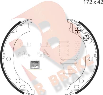 R Brake 79RBPB4019 - Bremžu loku kompl., Stāvbremze ps1.lv