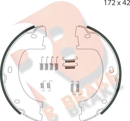 R Brake 79RBPB4010 - Bremžu loku kompl., Stāvbremze ps1.lv