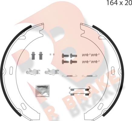 R Brake 79RBPB4011 - Bremžu loku kompl., Stāvbremze ps1.lv