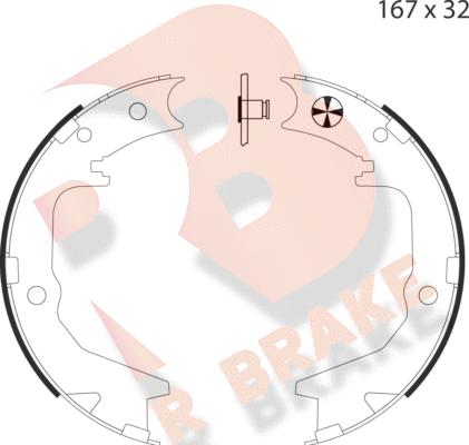 R Brake 79RBPB4034 - Bremžu loku kompl., Stāvbremze ps1.lv