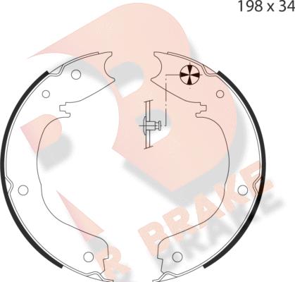 R Brake 79RBPB4035 - Bremžu loku kompl., Stāvbremze ps1.lv