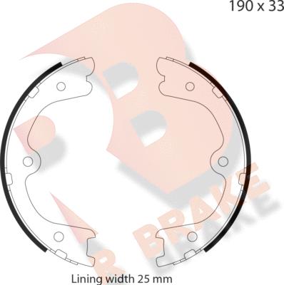 R Brake 79RBPB4032 - Bremžu loku kompl., Stāvbremze ps1.lv