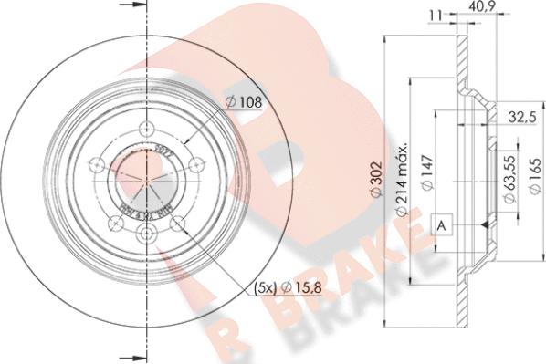 R Brake 78RBD29077 - Bremžu diski ps1.lv