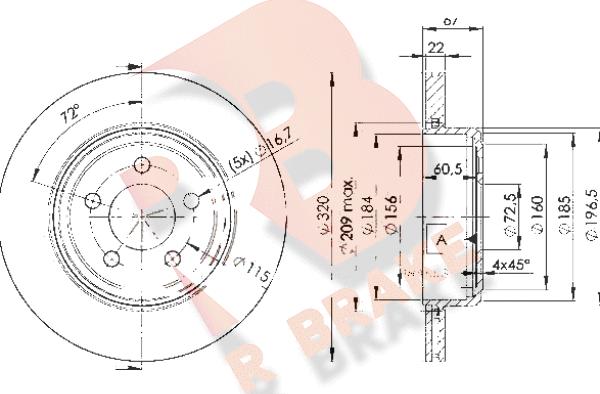 R Brake 78RBD29199 - Bremžu diski ps1.lv