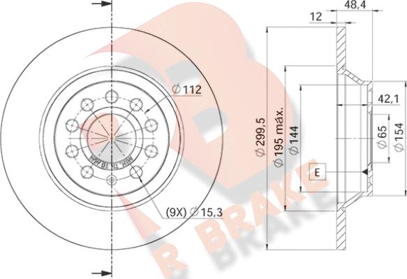 R Brake 78RBD25642 - Bremžu diski ps1.lv