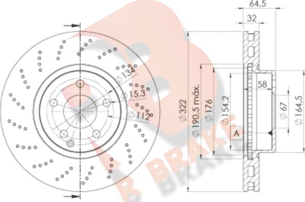 R Brake 78RBD26472 - Bremžu diski ps1.lv