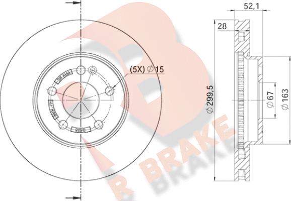 R Brake 78RBD20408 - Bremžu diski ps1.lv