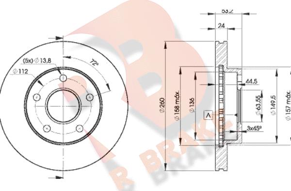 R Brake 78RBD28109 - Bremžu diski ps1.lv