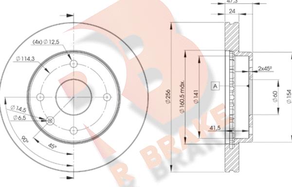 R Brake 78RBD28338 - Bremžu diski ps1.lv