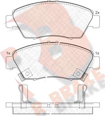 R Brake RB0959 - Bremžu uzliku kompl., Disku bremzes ps1.lv