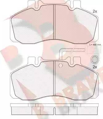 R Brake RB0903 - Bremžu uzliku kompl., Disku bremzes ps1.lv