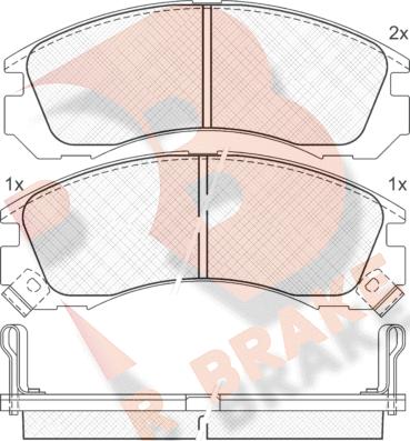 R Brake RB0979 - Bremžu uzliku kompl., Disku bremzes ps1.lv