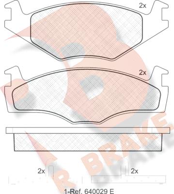 R Brake RB0460 - Bremžu uzliku kompl., Disku bremzes ps1.lv