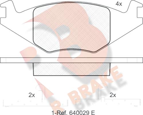 R Brake RB0461 - Bremžu uzliku kompl., Disku bremzes ps1.lv