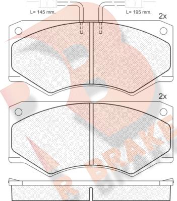 R Brake RB0563 - Bremžu uzliku kompl., Disku bremzes ps1.lv