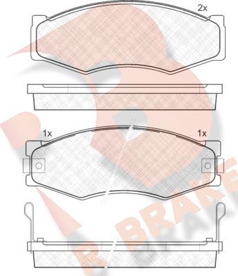 R Brake RB0518 - Bremžu uzliku kompl., Disku bremzes ps1.lv