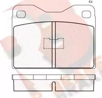 R Brake RB0181 - Bremžu uzliku kompl., Disku bremzes ps1.lv