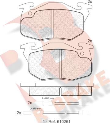 R Brake RB0864 - Bremžu uzliku kompl., Disku bremzes ps1.lv