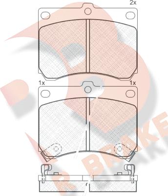 R Brake RB0879 - Bremžu uzliku kompl., Disku bremzes ps1.lv