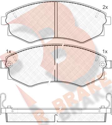 R Brake RB0877 - Bremžu uzliku kompl., Disku bremzes ps1.lv