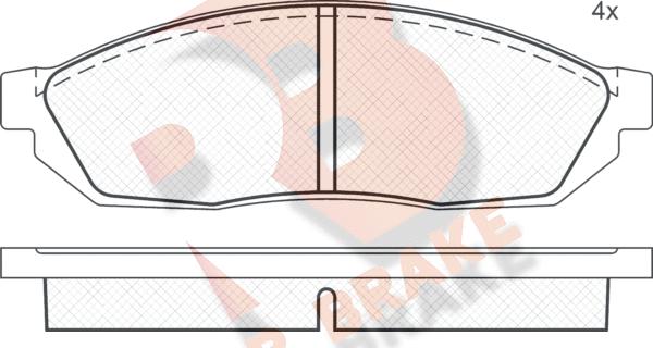 R Brake RB0311 - Bremžu uzliku kompl., Disku bremzes ps1.lv