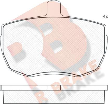 R Brake RB0230 - Bremžu uzliku kompl., Disku bremzes ps1.lv