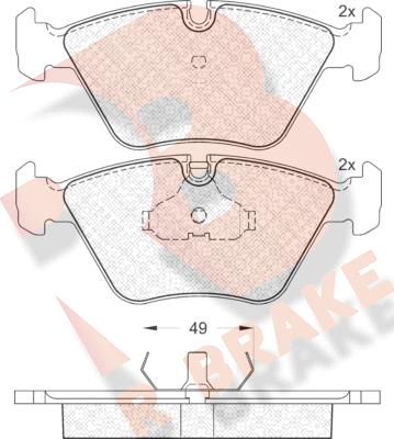 R Brake RB0773 - Bremžu uzliku kompl., Disku bremzes ps1.lv