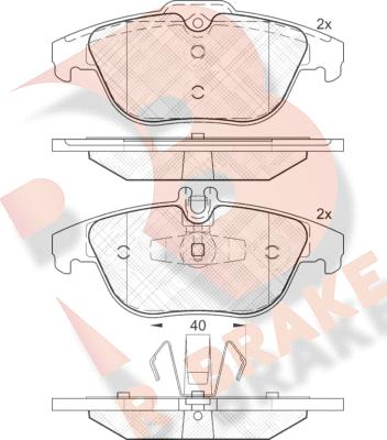 R Brake RB1900 - Bremžu uzliku kompl., Disku bremzes ps1.lv