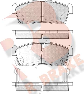 R Brake RB1833-203 - Bremžu uzliku kompl., Disku bremzes ps1.lv