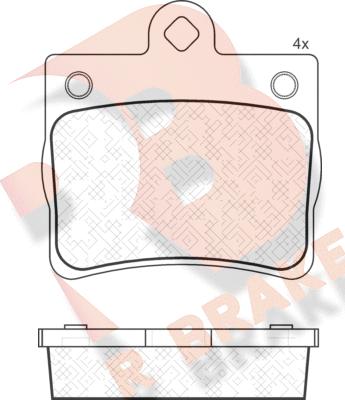 R Brake RB1310 - Bremžu uzliku kompl., Disku bremzes ps1.lv