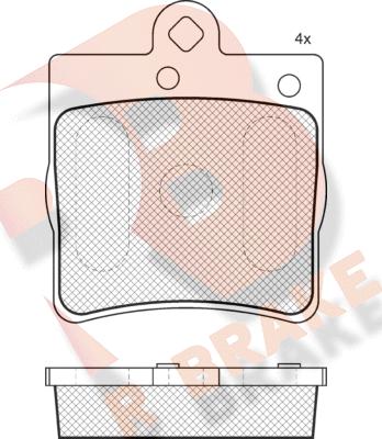 R Brake RB1311-396 - Bremžu uzliku kompl., Disku bremzes ps1.lv