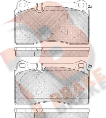 R Brake RB1791-203 - Bremžu uzliku kompl., Disku bremzes ps1.lv