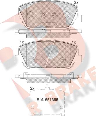 R Brake RB2090 - Bremžu uzliku kompl., Disku bremzes ps1.lv