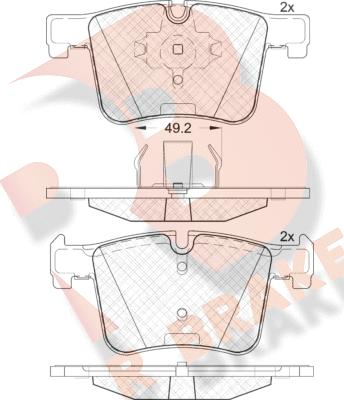 R Brake RB2020 - Bremžu uzliku kompl., Disku bremzes ps1.lv