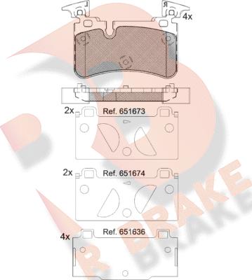 R Brake RB2209 - Bremžu uzliku kompl., Disku bremzes ps1.lv