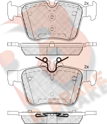 R Brake RB2214 - Bremžu uzliku kompl., Disku bremzes ps1.lv