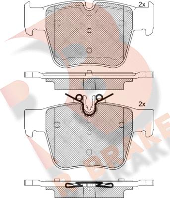 R Brake RB2271 - Bremžu uzliku kompl., Disku bremzes ps1.lv