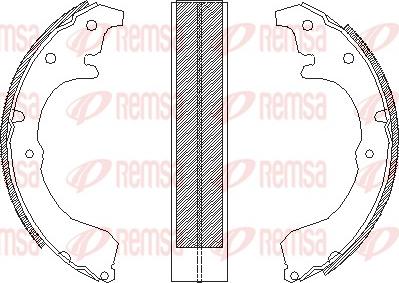 Remsa 4333.00 - Bremžu loki ps1.lv