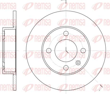 Remsa 6616.00 - Bremžu diski ps1.lv