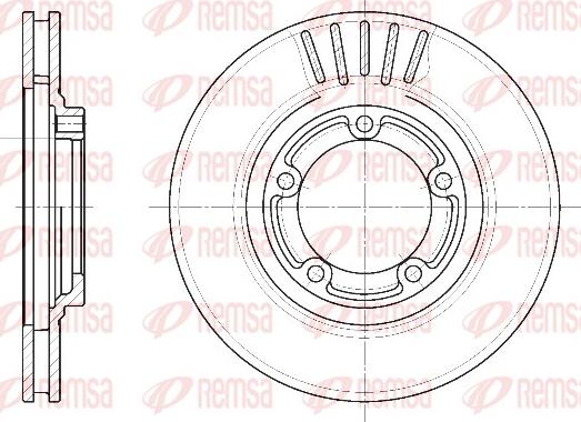 Remsa 6636.10 - Bremžu diski ps1.lv