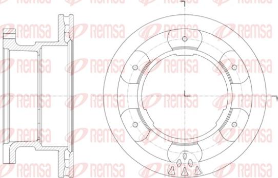 Remsa 61400.10 - Bremžu diski ps1.lv