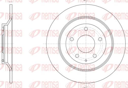 Remsa 61518.00 - Bremžu diski ps1.lv