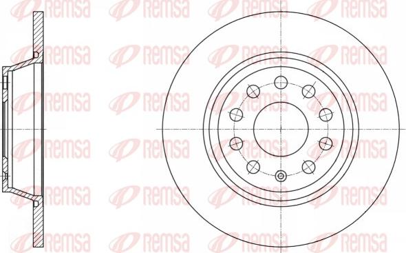 Remsa 61646.00 - Bremžu diski ps1.lv