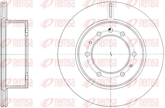 Remsa 61686.10 - Bremžu diski ps1.lv