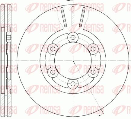 Remsa 61164.10 - Bremžu diski ps1.lv